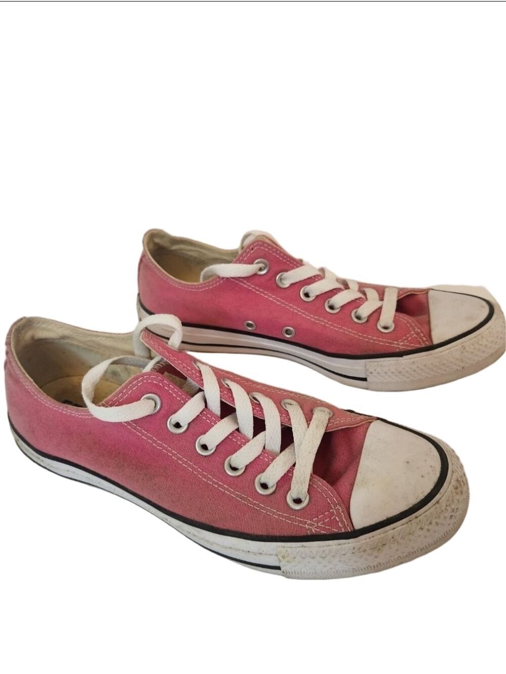 Converse Chuck Taylor All Star Low Top Sneakers Raspberry Pink Women’s Size 8 - Picture 3 of 7